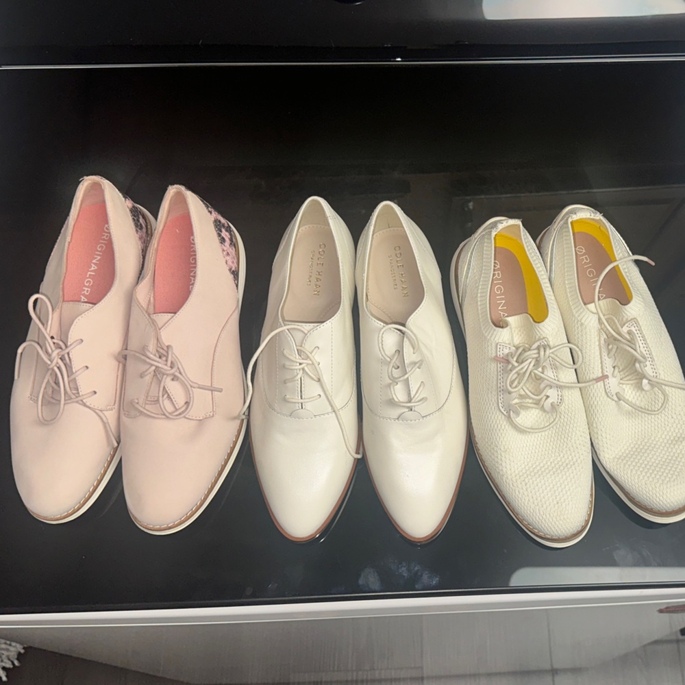 Cole Haan Women's Oxfords in Cream and White